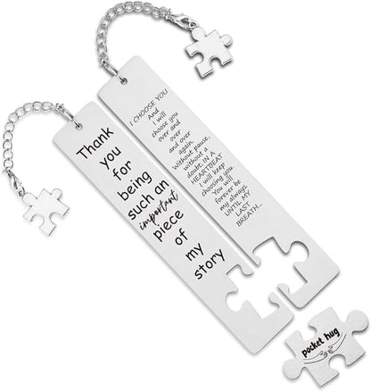 Funny Bookmarks Gift for Couple, Wife, Husband, Boyfriend, Girlfriend, Romantic Book Lover Gift for Wife, Husband, Couple,Valentines Gift for Wife, Women, Husband, Men,WB121