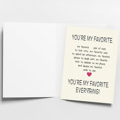 Anniversary Card for Husband, Birthday Card Him, Funny Greeting Card for Men & Boyfriend, Premium 400gsm Cardstock