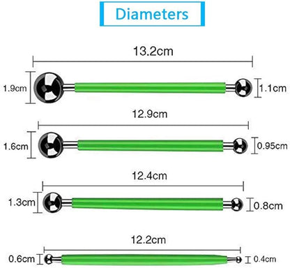 ABenkle 10Pcs Dotting Tools Ball Styluses for Rock Painting, Pottery Clay Modeling Embossing Art Mandala