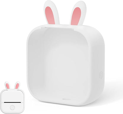 Phomemo T02 Protective Case White- Compatible with T02 Mini Printer, Adorably Unique Design Flexible Protective Case for Gift