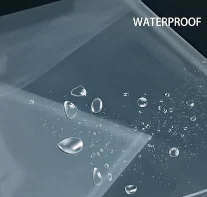 5x7 Small Plastic Envelopes Hook Loop Closure Receipt Storage Holder 120 Pack (clear-120 pack)