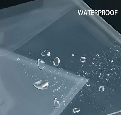 5x7 Small Plastic Envelopes Receipt Check Storage File Holder Case 6 Pack Hook & Loop Closure (Clear-6 Pack)