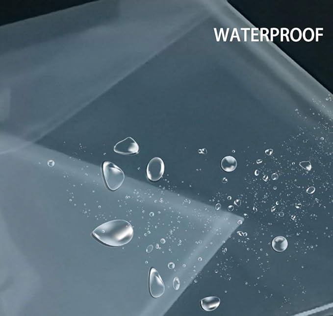 5x7 Small Plastic Envelopes Receipt Check Storage File Holder Case 10 Pack Hook & Loop Closure (clear-10 Pack)