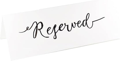 Dry Erase Name Tent Table Cards 8.5" x 3" (30 Pack) Reusable Name Cards, Classroom Name Tags, Wedding Guest Name Tents