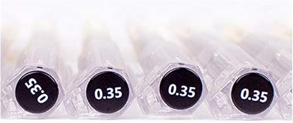 BEMLP Gel Ink Pen Extra Fine Point Pens Ballpoint Pen 0.35mm Black for Japanese Office School Stationery Supply 12 Pieces