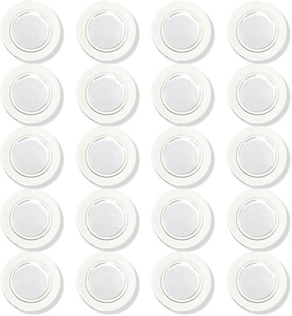 Glass Whiteboard Magnets Round Refrigerator Magnets Dry Erase Board Fridge Rare Earth Neodymium Magnet for Home School & Office (Clear,3 cm) 20 Pack