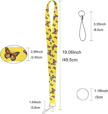 Yiflin Cute Neck Lanyard for Keys, Wallet, Id Card Holder, Cool Keychain Lanyard for Women, Men, Teacher