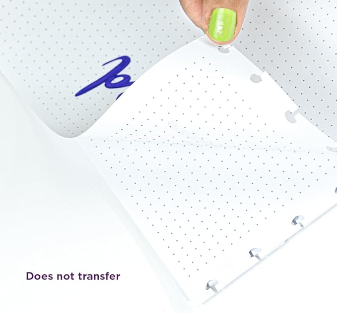 Discbound Notebook Refills Paper Dotted - Paper Size 7.87 x 10.82 inches for Custom Discbound Notebook, Planner or Daily Use – 90 GSM Custom Note-Taking System Discbound Inserts – 30 Sheets