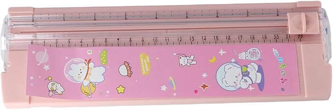 Paper Trimmer, A4 Size Paper Cutter with Security Safeguard, Straight Paper Trimmer with Side Ruler for Scrapbooking, Craft Paper, Coupon, Photos, Paper Slicer Scrapbooking Tool