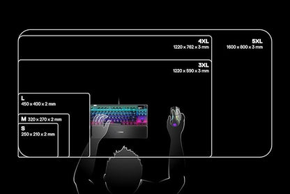 SteelSeries QcK Gaming Mouse Pad - Medium Cloth - Optimized For Gaming Sensors