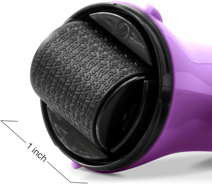 Wide Advanced Privacy Protection Roller by Guard Your ID for Bills, Mail, Address Labels (3-Pack, Purple)