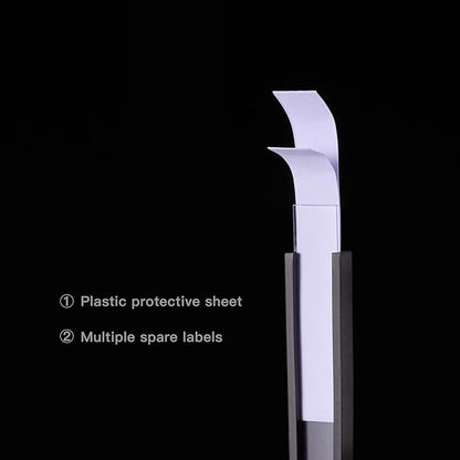 Eeoyu Magnetic Label Holders with Magnets Magnetic Data Card Holders with Clear Plastic Protectors for Metal Shelf, Whiteboard, Set of 30 (0.5 x 3 Inch)