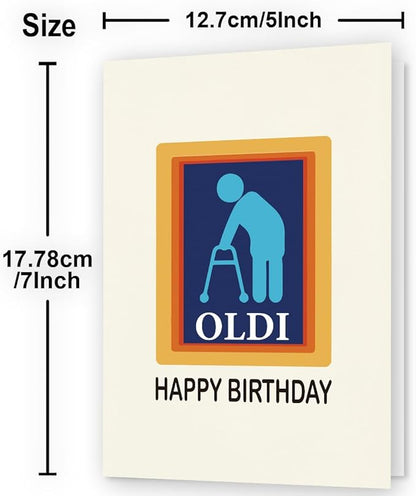 Funny Birthday Card | Funny Birthday Cards for Men, Women, Dad, Mom, Brother, Sister, and Anyone | Birthday Decorations & Gifts | Happy Birthday Card