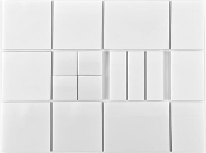 850 Pcs Transparent Sticky Notes Pad, Clear Sticky Notes for Books Message Reminder, Waterproof Self-Adhesive Translucent Sticky Notes, 17 Packs (1.5"x1.5", 3"x1", 3"x2", 3"x3", 3"x4")