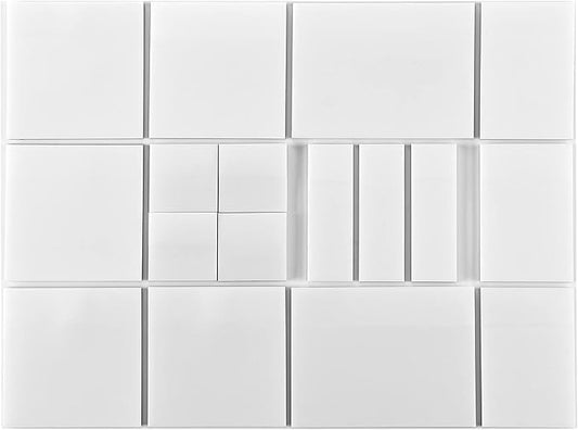 850 Pcs Transparent Sticky Notes Pad, Clear Sticky Notes for Books Message Reminder, Waterproof Self-Adhesive Translucent Sticky Notes, 17 Packs (1.5"x1.5", 3"x1", 3"x2", 3"x3", 3"x4")