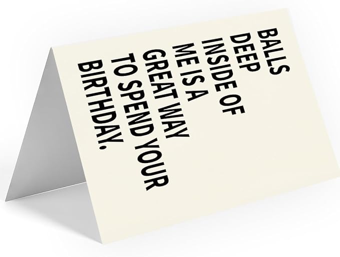 Naughty Birthday Card for Men, Husband, Boyfriend, and Him | Happy Birthday Gifts & Decorations for Men