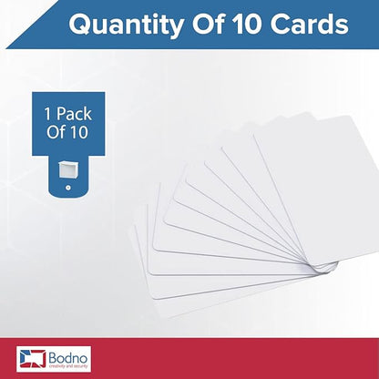 10 Pack - Bodno Premium CR80 30 Mil Graphic Quality PVC Cards
