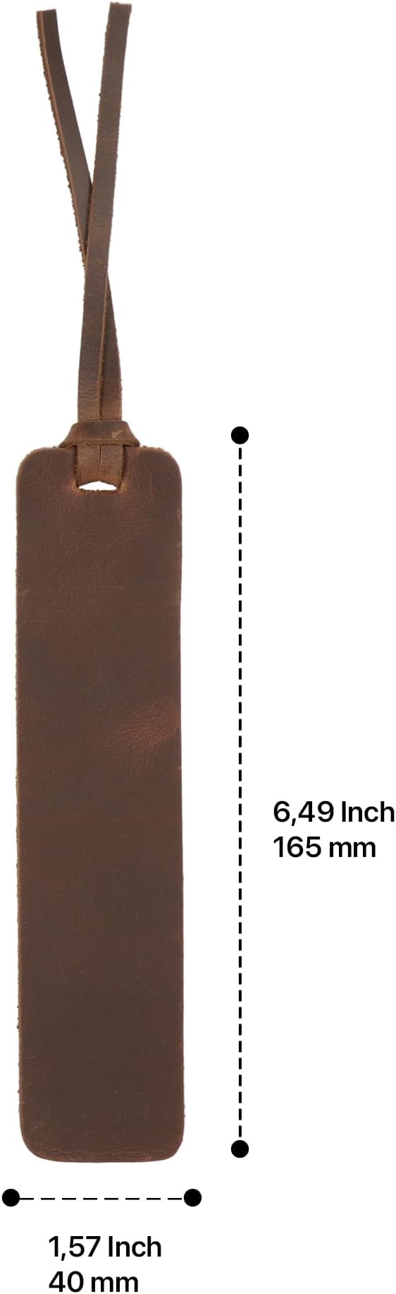 Londo Genuine Leather Handmade Bookmark (Set of 2) (Knotted, Light Brown)