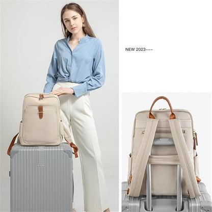 Versatile Oxford Cloth Women's Backpack - Minimalist Design for Daily Commute, Laptop Storage, and More! (Black)