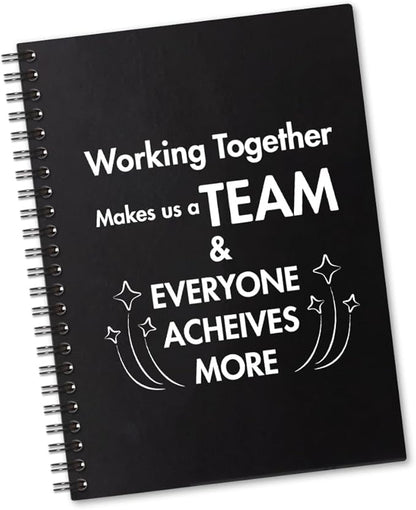 Working Together Make Us A Team 160 Blank Pages Spiral Notebook, Team Notebooks for Employees, Team Gifts for Staff, Teamwork Gifts for Coworkers, Team Member Gifts for Colleagues C