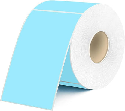 2 X 3 Inch Rectangle Color Coding Labels, Removable Square Label Inventory Stickers, Permanent Warehouse Moving Box Square Label (250Labels, Lake Blue)