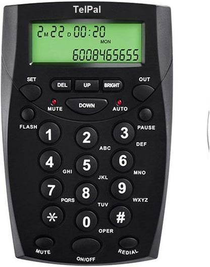 TelPal Corded Call Center Headset Telephone with Dialpad & Monoral Noise Cancelling Headphone HA0021, Wired Analog Home & OfficeTelephone Set Landline