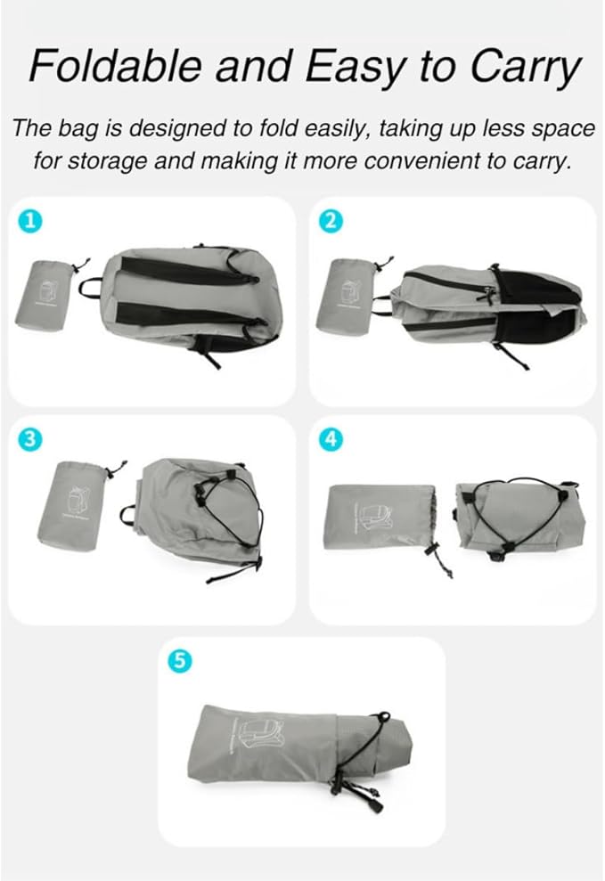 Scotry Lightweight Packable Mesh Strap Travel Backpack, Water Resistant Man Women Foldable Daypack for Outdoor Vacations (Green)