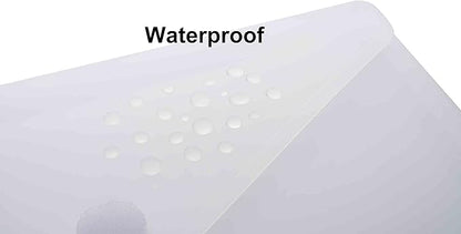 9x7 Clear Plastic Envelopes Hook Loop Closure Receipt Stickers Storage Holder 10 Pack