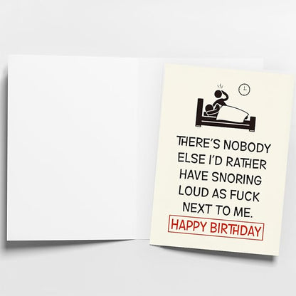 Funny Birthday Card & Gifts for Husband Boyfriend Him Wife Girlfriend Her, Happy Bday Card
