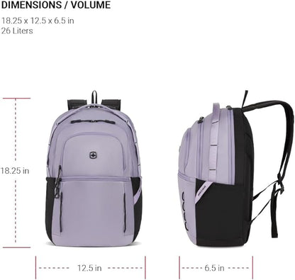 SwissGear Versa, Lavender Grey, 17.75-Inch
