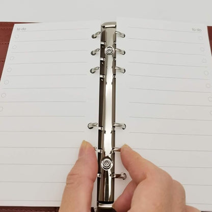 A6 To Do List Refills for Filofax Personal Size Planner/Binder, 6 Hole Punched, 100 Sheets/200 Pages, To Do Planner with Check List Organizing, 100gsm, White, 3.74 x 6.73 Inch