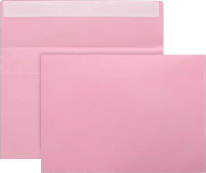 50Packs A4 Envelopes,4x6 Envelopes,4x6 Envelopes for Invitations,Printable invitation envelope,Photos, postcards, greeting cards, mailings, Wedding Self-sealing Envelopes (pink)