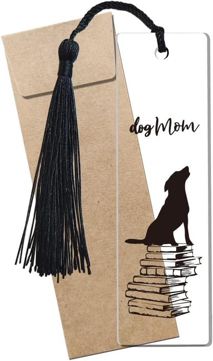 Dog Mom Bookmark Inspirational Bookmark Gifts for Dog Mom Dog Owner Women Bookworm Lovers Dog Mom Gifts Birthday Gifts Friendship Gifts Sister Gifts