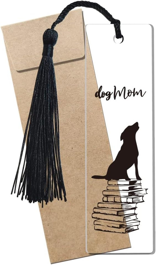 Dog Mom Bookmark Inspirational Bookmark Gifts for Dog Mom Dog Owner Women Bookworm Lovers Dog Mom Gifts Birthday Gifts Friendship Gifts Sister Gifts