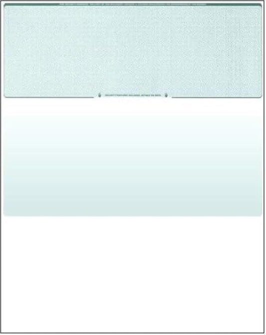 Compuchecks Check on Top Blank Check Paper - 100 Pack, Quick-Books & Laser Printer Compatible - Security Business Checks with Voucher - 8.5" x 11" Green Diamond