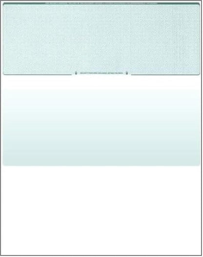 Compuchecks Blank Check Paper - 500 Pack - Computer Security Business Checks, QuickBooks & Laser Printer Compatible - Check On top, Voucher On Bottom - Check Paper Size 8 1/2-11 - Green Diamond