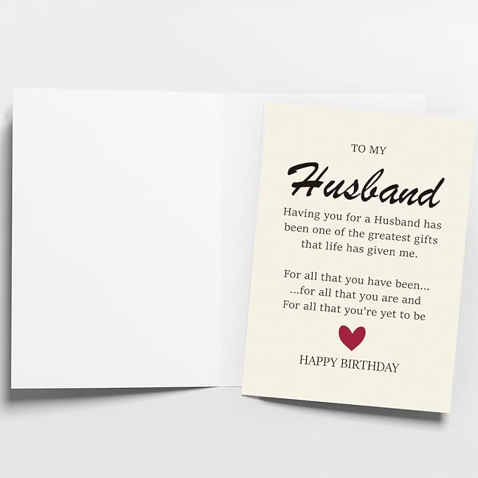 Birthday Card for Men, Husband, and Him | Happy Birthday Gifts & Decorations for Men