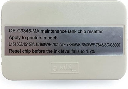 SsrPrint Replacement C9345 Waste Box Chip Resetter for Espon ET8550 ET8500 L15150 WF-7820 WF7840 WF-7310 ST-C8000 C7000 L8180 L8160 Printer