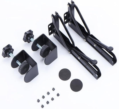 Desk Extender Support Bracket Desktop Extension Board Stand PC Keyboard Holder Arm Rest Tray Extension Plate Support Rack for Desk, 1 Set