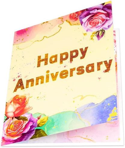 3D Pop Up Anniversary Greeting Card, Happy Anniversary Pop Up Card for Couple, Parents, Husband and Wife Wedding Anniversaries and All Ages