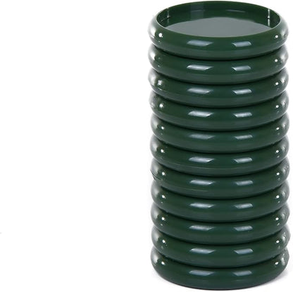 Talia Discbound Notebook - Discs (Green Olive, 1inch)