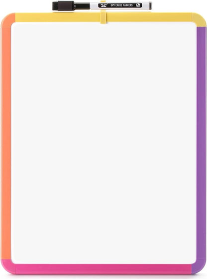 Mr. Pen- Dry Erase Board, 14” x 11” with a Black Dry Erase Marker, Colorful Frame, Small White Board, White Board for Kids, White Board for Students, Small Dry Erase Board, Mini White Board