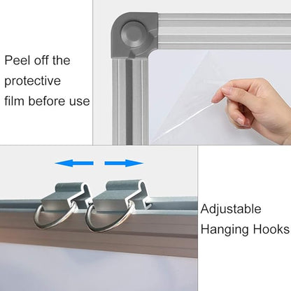 XIWODE Magnetic Dry Erase Board, Wall-Mounted whiteboard, 12 x18 inches, Exquisite Writing Board, Silver Aluminum Frame, Durable, Smooth Board Surface is Easy to Write and Clean