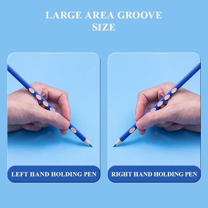 M&G 30pcs Triangular Pencils, 2B Pencils with Grip Correction, Wooden Graphite Pencils with Colored Barrels, Pre-Sharpened Break-Resistant, Suitable for Writing, Drawing, and Sketching