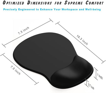 ErgoComfort Gel Wrist Rest Mouse Pad-Ergonomic Office Mousepad with Wrist Support-Non-Slip, Design Desk Accessories Mat for Home&Game Decor (06Ocean Gradient)