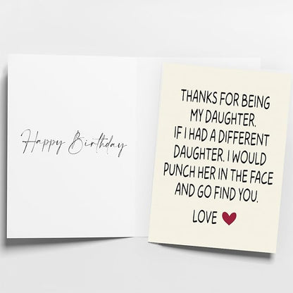 Birthday Card for Daughter | Daughter Birthday Card | Birthday Card Daughter | Daughter Birthday Card from Mom & Dad & Parents | Funny & Happy Birthday Card & Gifts for Adult Daughter