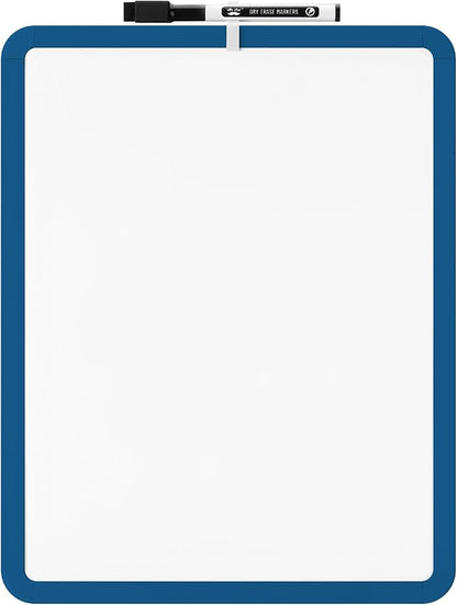 Mr. Pen- Dry Erase Board, 14” x 11” with a Black Dry Erase Marker, Dark Blue Frame, Small White Board, White Board for Kids, White Board for Students, Small Dry Erase Board, Mini White Board