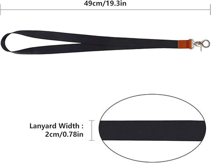 Lanyard, Long Neck Lanyard Key Lanyard, Id Badge Lanyard for Women and Men, Cute Cool Lanyard Strap for Car Keys, Card Holder, Whistle, Keychain, Wallet (Apricot)