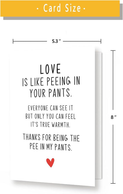 Funny Anniversary Card & Gifts For Men Women,Sweet Anniversary Cards For Husband Wife Girlfriend Boyfriend,Cute Anniversary Card For Him Her