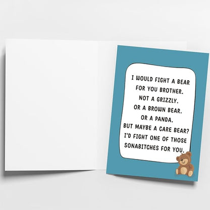 Brother Birthday Card | Birthday Card for Brother | Birthday Card Brother | from Sister | Happy Birthday Brother Card | Funny
